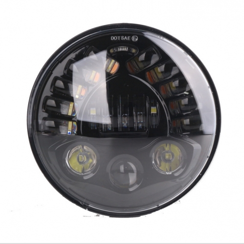 2021 Hot seling 5.75inch motorcycle projector led headlight motorcycle 5.75inch har-ley headlight with drl high low beam