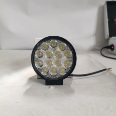 14led 42 watt 42w led work light car truck round work lights 14-led light 3W epistar led high power 50mm 12-24v white blue