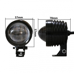 2021 new arrival cheapest super bright mini led driving light 2inchs dual color motorcycle fog lights headlamp 20W white yellow