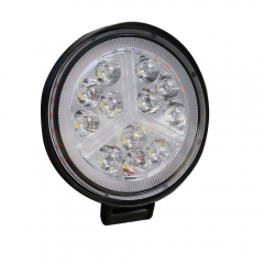 Hot selling 4inch 123w led work light bar round led fog lights blue amber led light 6000k 12v 24v IP67 waterproof