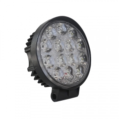 14led 42 watt 42w led work light car truck round work lights 14-led light 3W epistar led high power 50mm 12-24v white blue