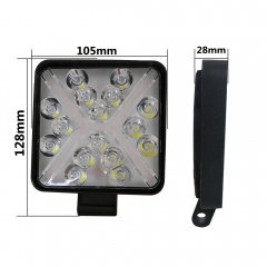 cross drl led work light pod 4inch 16pcs 3030 smd led fog/mini driving light white red blue yellow strobe flash working light