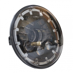 Newest 7inch round high quality led headlamp led headlight 7 inch motorcycle round headlamp with indicators drl angel eyes amber