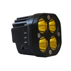 Hot selling mini 3inch square led work light laser gun led driving light light good beam white yellow for car motorcycle