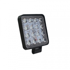 48W square led machine car work light for excavator 16leds high power 3030smd led green 25mm 40mm 50mm 55mm thickness