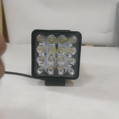 Top selling 16leds worklight led 48w led headlights off-road 48w 12v 24v 40mm thickness spot beam work light