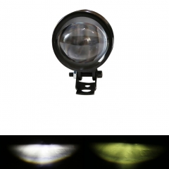 2021 new arrival cheapest super bright mini led driving light 2inchs dual color motorcycle fog lights headlamp 20W white yellow