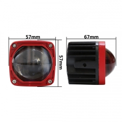 Hot selling in Southeast Asia 30w motorcycle led mini work driving dual light white yellow spot beam for motorcycle cars
