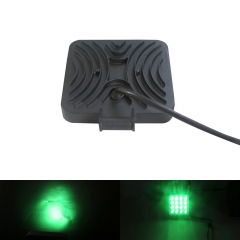 48W square led machine car work light for excavator 16leds high power 3030smd led green 25mm 40mm 50mm 55mm thickness
