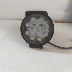 vehicle auto headlight 4.3 inch 12v 27w led work lights universal 9 led 27w aluminum white 6000K 38mm 22mm 25mm 40mm 50mm 55mm