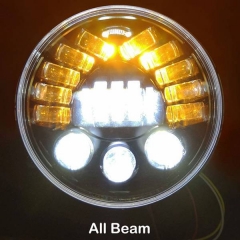 2021 Hot seling 5.75inch motorcycle projector led headlight motorcycle 5.75inch har-ley headlight with drl high low beam
