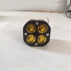 Hot selling mini 3inch square led work light laser gun led driving light light good beam white yellow for car motorcycle