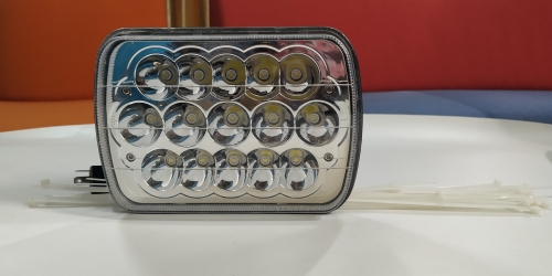 OEM 7x6 5x7 inch 6x7" headlight angle eyes rectangular for 5x7 truck led light and J eep headlight 5x7 15W1080LM