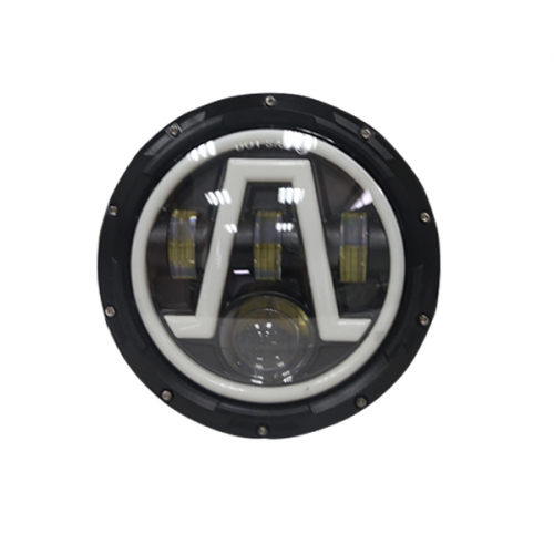 Factory high quality led 7 inch round headlights full set 12v 24v headlight drl for J eep truck