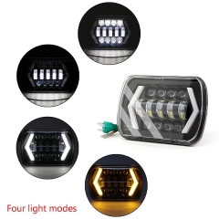 7inch 7X6 5X7 rectangular headlight led headlight with drl for J eep