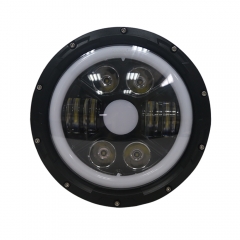 Newest 2020 j eep w rangler halo red headlights 2007 ip68 12V angel eyes for j eep har ley headlamp