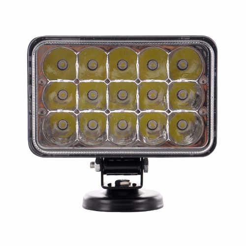 LED Work Light 45W of 15 lights Spot Driving Lamp Waterproof Fog Lights with Wiring Harness for Truck Car Offroad
