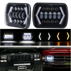 7inch 7X6 5X7 rectangular headlight led headlight with drl for J eep