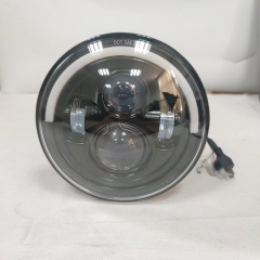 j eep jk led 7inch halo headlight & fog led chrome 7inch headlight with half DRL angel eyes har ley headlight