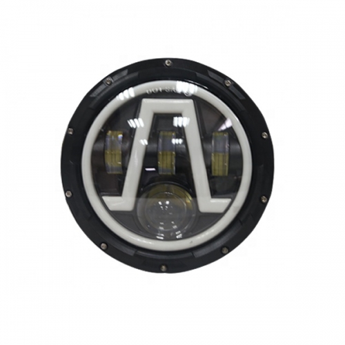 Hot selling with stock high intensity leds car accessories 7inch round high quality led headlamp headlight 7 inch j eep