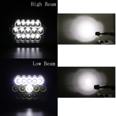 square 7x6 inch led headlight 7x6 led Projector Sealed Beam Rectangle Truck LED Headlight 7inch led headlight for truck jeep