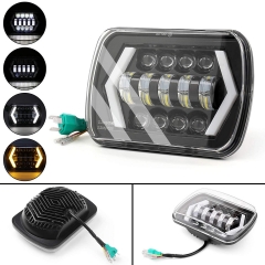 very high quality 9-30v other auto parts 7X6 rectangular led headlight sealed beam lamp with drl