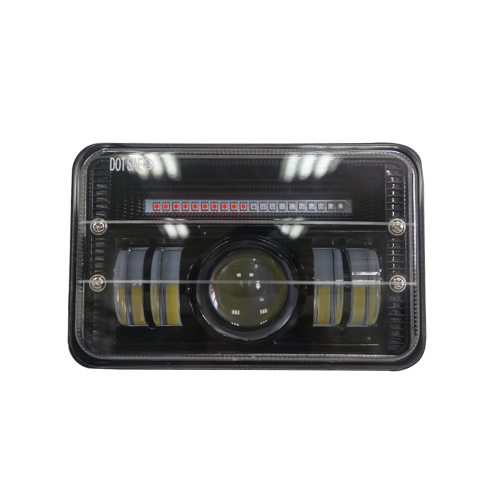High brightness 4x6 led rectangular headlights sealed beam headlight conversion kit tractor headlight 4x6 inch high/low beam