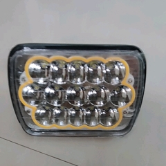 Hot selling 12V 7x6 inch square headlights with angel eyew 7 inch led headlight square led H4 motorcycle headlight truck