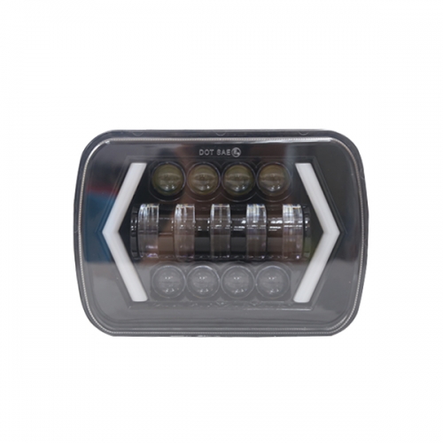 square headlights for j eep cherokee xj 1988 rectangular 7 inch headlights 5 x 7 truck headlights with Arrows DRL turn light