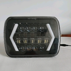 square headlights for j eep cherokee xj 1988 rectangular 7 inch headlights 5 x 7 truck headlights with Arrows DRL turn light