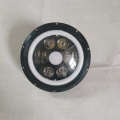 Newest 2020 j eep w rangler halo red headlights 2007 ip68 12V angel eyes for j eep har ley headlamp