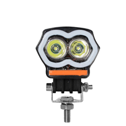 motorcycle led fog light 20W led blue red flash angel eye 12v motorcycle light with USB