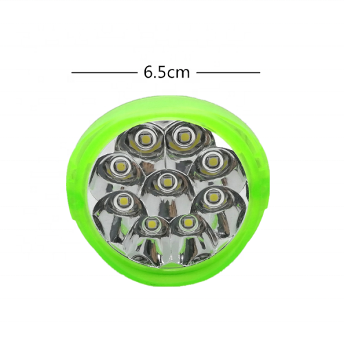 9 led motorcycle mirror light plastic 12V led motorcycle headlight with flash ring for motorcycle