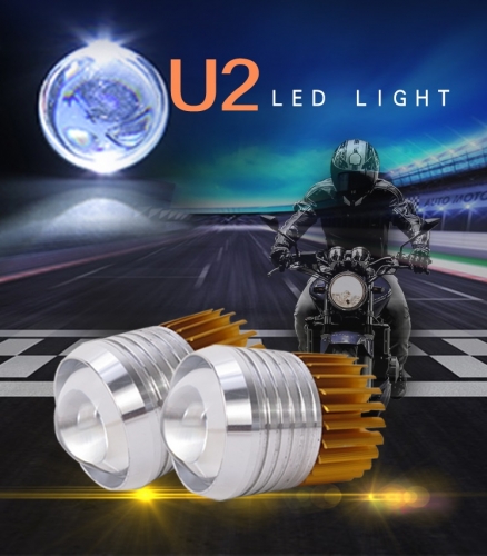 factory wholesale 10W led motorcycle headlight u2 led light 12v led strobe light