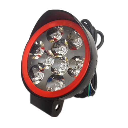factory direct sale 9 led headlamp daytime running light 12V-24V LED motorcycle headlight