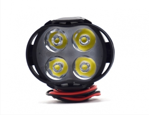 HOT Selling 4 led motorcycle headlight plastic 12w led motorcycle light 12v led light for motorbike