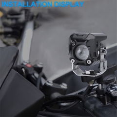 Motorcycle Auxiliary Lights LED Spot Driving R1200GS Fog Lights Turn Signal DRL Compatible with R1200GS F800GS K1600 KTM Fits Universal Motorcycle 40W 6000K Spot Driving Fog Lamps
