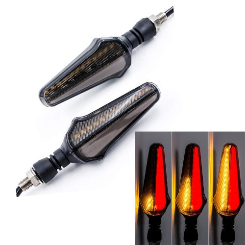 Motorcycle Flowing Led Turn Signal Lights Blinkers Front Rear Indicators for Motorbike