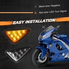 Fitment: The Signals Light is universal fit for 10MM hole, they'll work with most popular motorcycle such as Sport bikes / Street Bike /Off Road / Chopper. Honda All Models & Years ( Front or Rear) Yamaha All Models & Years ( Front or Rear) Suzuki All Mod