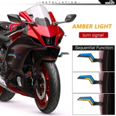 LED Turn Signal Lights Motorcycle Indicators Blinker Amber Light Universal 12V for Harley Honda Yamaha Suzuki