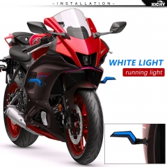 LED Turn Signal Lights Motorcycle Indicators Blinker Amber Light Universal 12V for Harley Honda Yamaha Suzuki