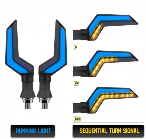 LED Turn Signal Lights Motorcycle Indicators Blinker Amber Light Universal 12V for Harley Honda Yamaha Suzuki