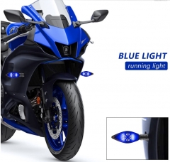 Sequential Turn Signal Motorcycle Blinkers LED Front Rear Flowing Indicators Daytime Running Light Universal Compatible with Harley Honda Kawasaki Suzuki Yamaha