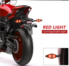Sequential Turn Signal Motorcycle Blinkers LED Front Rear Flowing Indicators Daytime Running Light Universal Compatible with Harley Honda Kawasaki Suzuki Yamaha