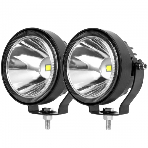 Led Pod Light 4x4 Offroad Driving Lights 2PCS 4 Inch 60W Super Bright Waterproof Work Auxiliary Lights Bumper Lights Fit for 12V 24V Car Truck ATV Boat Motorcycle Round Fog Lights