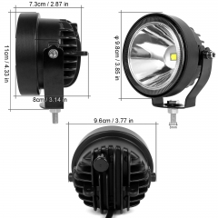 Led Pod Light 4x4 Offroad Driving Lights 2PCS 4 Inch 60W Super Bright Waterproof Work Auxiliary Lights Bumper Lights Fit for 12V 24V Car Truck ATV Boat Motorcycle Round Fog Lights