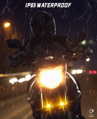 Motorcycle LED Driving Fog Lights 60W Amber and White Projector Lights 1.3