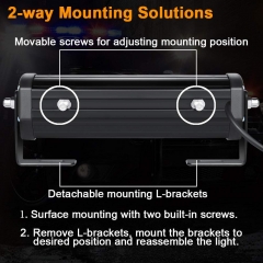 Waterproof Surface Mount and Grille Flashing Warning COB LED Amber White Strobe Lights for Trucks Snow Plows Hazard Warning Cars Construction Vehicles