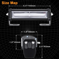 Waterproof Surface Mount and Grille Flashing Warning COB LED Amber White Strobe Lights for Trucks Snow Plows Hazard Warning Cars Construction Vehicles