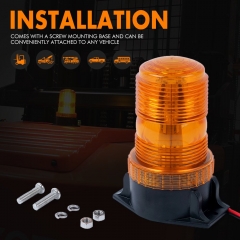 30 LED Amber Forklift Beacon Strobe Light Safety Warning Flashing Lights for 10-110V Mower, ATV, Trucks, Tractor, Golf Carts, UTV, Cars, Bus